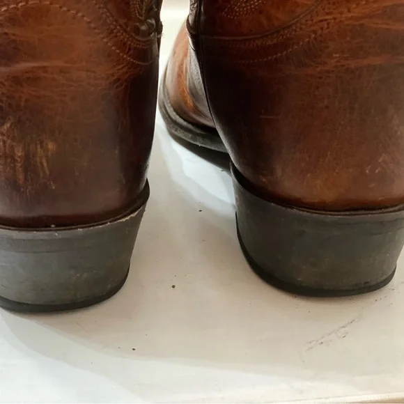 JUSTIN MEN Cowboy boots Size 10D in great condition clean interior great bottom - Picture 6 of 11